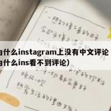 为什么instagram上没有中文评论（为什么ins看不到评论）