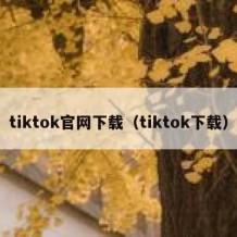 tiktok官网下载（tiktok下载）