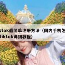 tiktok最简单注册方法（国内手机怎么用tiktok详细教程）