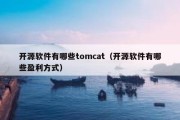 开源软件有哪些tomcat（开源软件有哪些盈利方式）