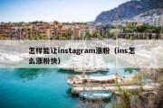 怎样能让instagram涨粉（ins怎么涨粉快）