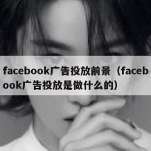 facebook广告投放前景（facebook广告投放是做什么的）