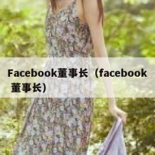 Facebook董事长（facebook 董事长）