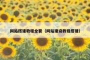网站搭建教程全套（网站建设教程搭建）