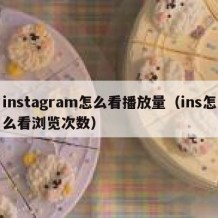 instagram怎么看播放量（ins怎么看浏览次数）