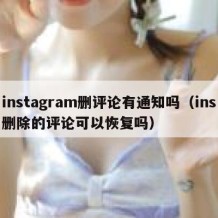 instagram删评论有通知吗（ins删除的评论可以恢复吗）