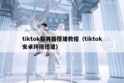 tiktok服务器搭建教程（tiktok安卓环境搭建）