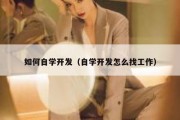 如何自学开发（自学开发怎么找工作）