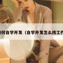 如何自学开发（自学开发怎么找工作）