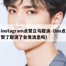 instagram点赞立马取消（ins点赞了取消了会发消息吗）