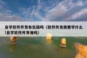 自学软件开发有出路吗（软件开发需要学什么!自学软件开发难吗）