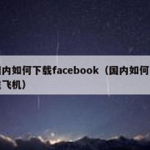 国内如何下载facebook（国内如何下载飞机）