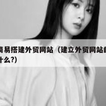 如何简易搭建外贸网站（建立外贸网站的需要注意什么?）