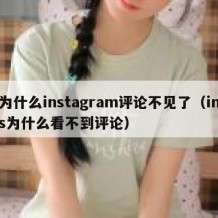 为什么instagram评论不见了（ins为什么看不到评论）