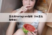 怎么给instagram加粉（ins怎么加粉丝）