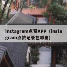 instagram点赞APP（instagram点赞记录在哪里）