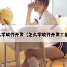怎么学软件开发（怎么学软件开发工程师）