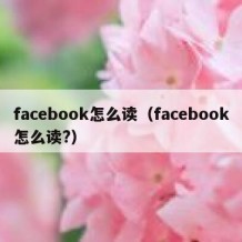 facebook怎么读（facebook怎么读?）