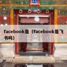 facebook是（facebook是飞书吗）