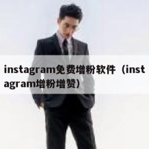 instagram免费增粉软件（instagram增粉增赞）
