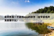 自学开发一个游戏app的软件（自学游戏开发需要什么）