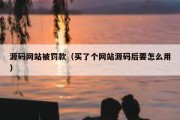 源码网站被罚款（买了个网站源码后要怎么用）
