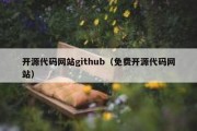 开源代码网站github（免费开源代码网站）