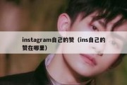 instagram自己的赞（ins自己的赞在哪里）