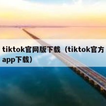 tiktok官网版下载（tiktok官方app下载）