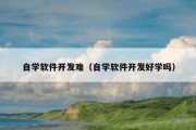 自学软件开发难（自学软件开发好学吗）