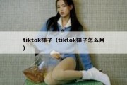 tiktok梯子（tiktok梯子怎么用）