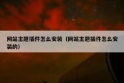 网站主题插件怎么安装（网站主题插件怎么安装的）