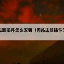 网站主题插件怎么安装（网站主题插件怎么安装的）