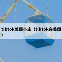 tiktok美国小店（tiktok在美国）