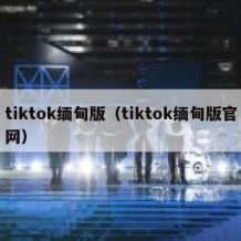 tiktok缅甸版（tiktok缅甸版官网）