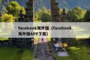 facebook海外版（facebook海外版APP下载）