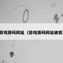 游戏源码网站（游戏源码网站被抓）