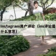 Instagram用户评论（ins评论是什么意思）