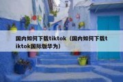 国内如何下载tiktok（国内如何下载tiktok国际版华为）