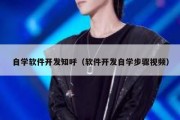 自学软件开发知呼（软件开发自学步骤视频）