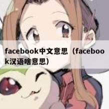 facebook中文意思（facebook汉语啥意思）