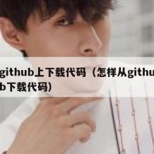 github上下载代码（怎样从github下载代码）