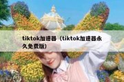 tiktok加速器（tiktok加速器永久免费版）