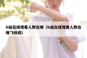 b站在线观看人数在哪（b站在线观看人数在哪飞蚊症）