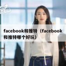 facebook和推特（facebook和推特哪个好玩）