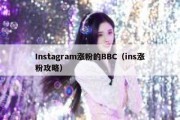 Instagram涨粉的BBC（ins涨粉攻略）