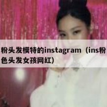 粉头发模特的instagram（ins粉色头发女孩网红）