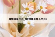 自媒体是什么（自媒体是什么平台）