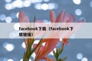 facebook下载（facebook下载链接）