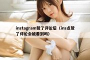 instagram赞了评论后（ins点赞了评论会被看到吗）